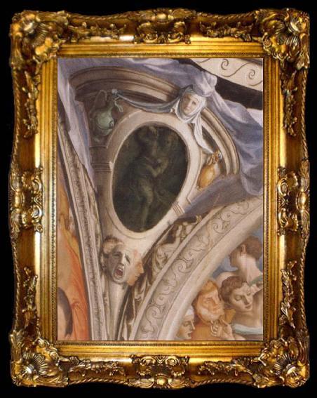 framed  Agnolo Bronzino The composures frescos in the chapel of the Eleonora of Toledo, ta009-2